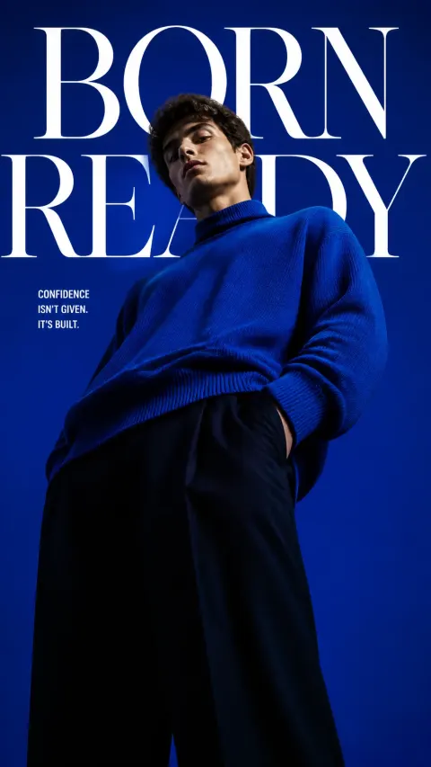 Cobalt Blue Fashion Editorial