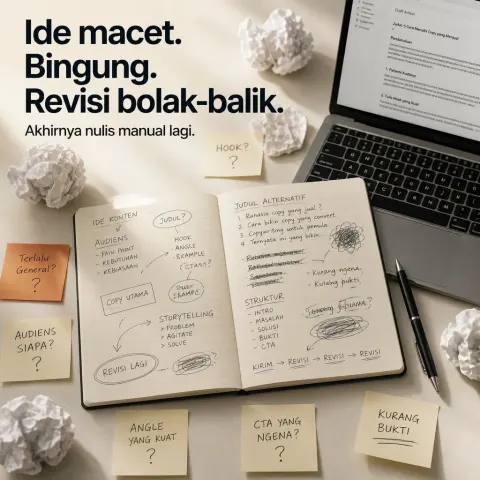 Marketer's Messy Desk Chaos