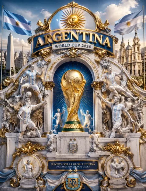 Argentina Baroque World Cup Poster