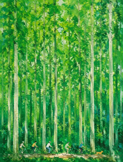 Summer Forest Cycling Escape