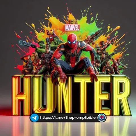 Custom 3D Name Lettering With Cartoon Characters