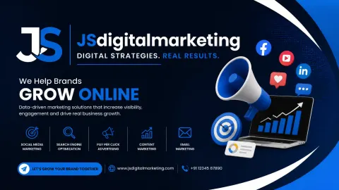 JS Digital Marketing Poster Design