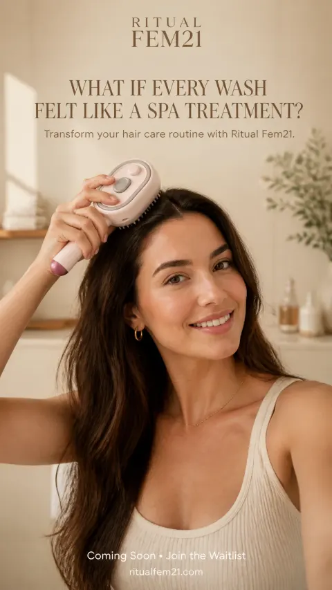 Luxury Scalp Massager Beauty Ad