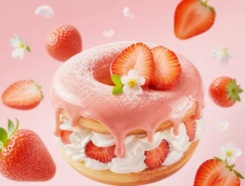 Hyper Realistic Fruit Donut Ad