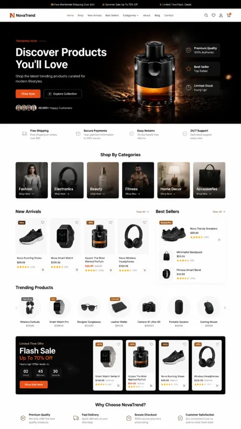 Premium Ecommerce UI UX Design Prompt