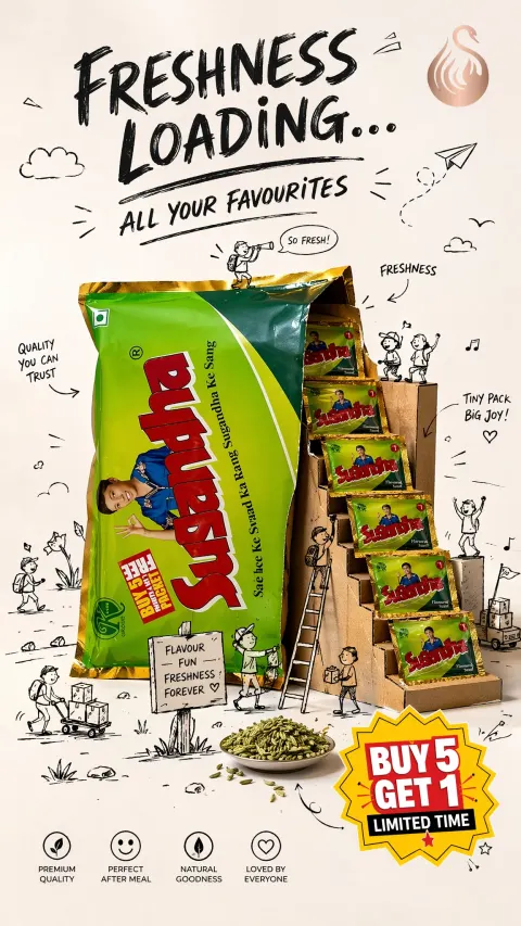 Sugandha Mixed-Media Ad Poster