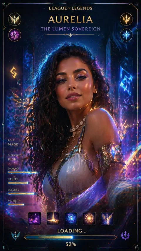 Cinematic LoL Champion Loading Screen Art