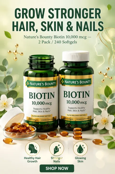 Biotin Beauty Supplement Product Shoot