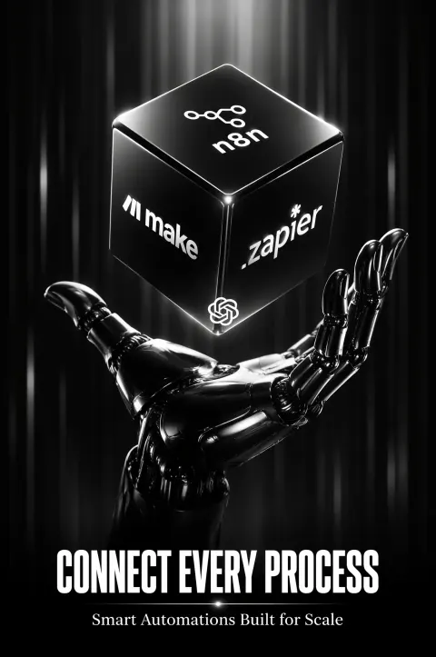 Robotic Hand Holds Automation Cube