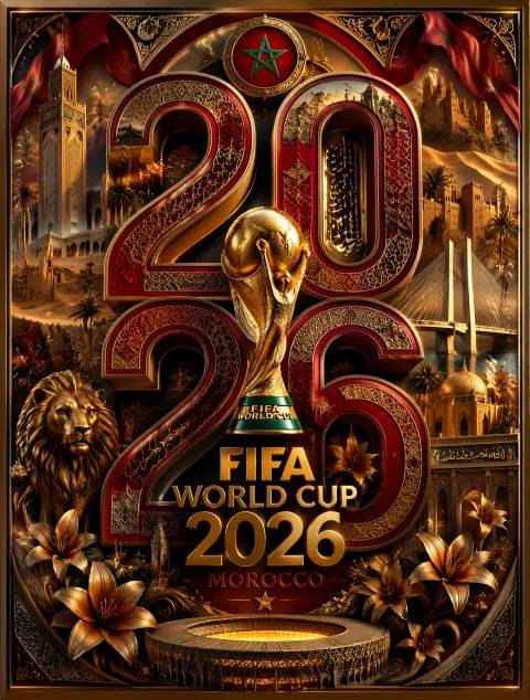 Morocco 2026 World Cup Poster