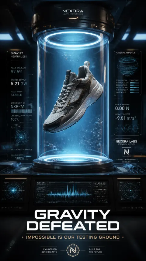 Luxury Sneaker Anti-Gravity Ad