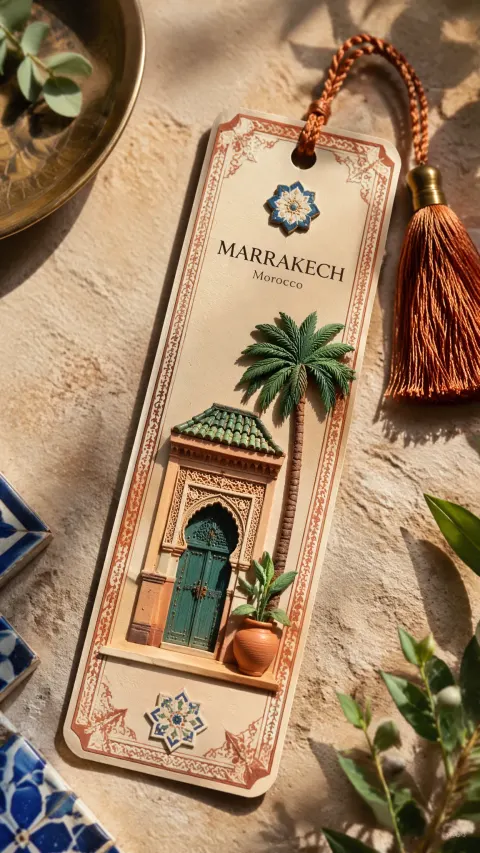 Marrakech Inspired Luxury Bookmark Art