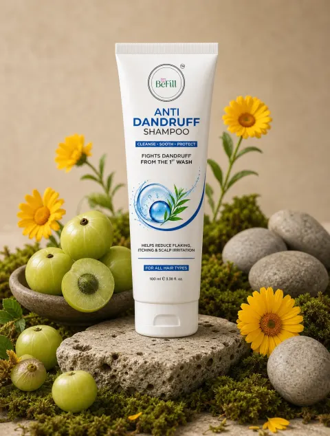 Minimalist Shampoo Bottle Nature