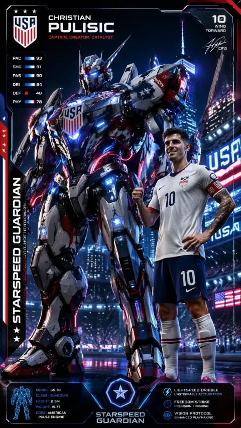 Pulisic Starspeed Guardian Mech Card
