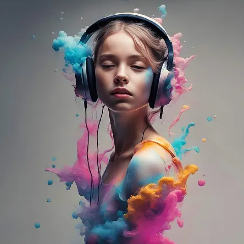 Alberto Seveso Style Water Ink Colorful Cloud Art