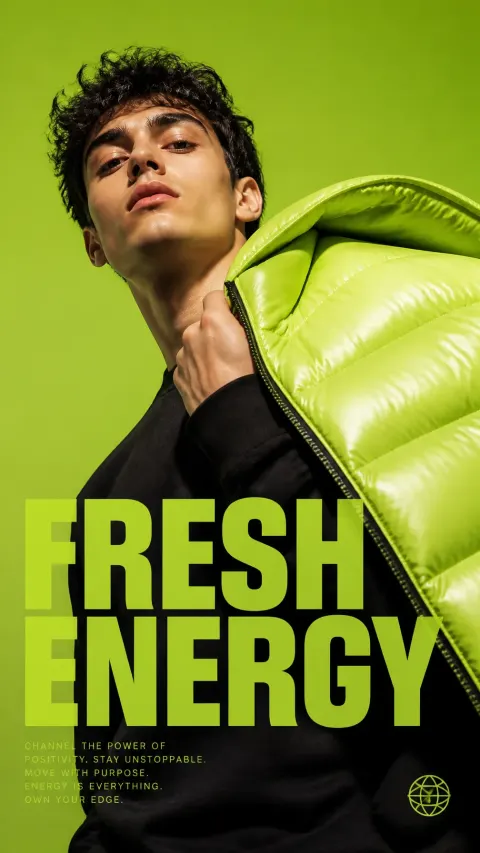 Lime Green Luxury Streetwear Editorial