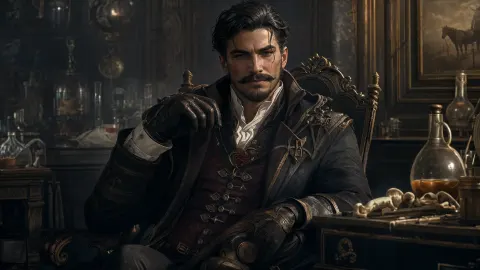 Fantasy Aristocrat Alchemist 3D Render