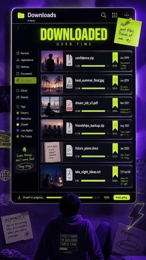 Downloaded Memories Interface