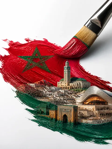 Paintbrush Creates Morocco Mini City