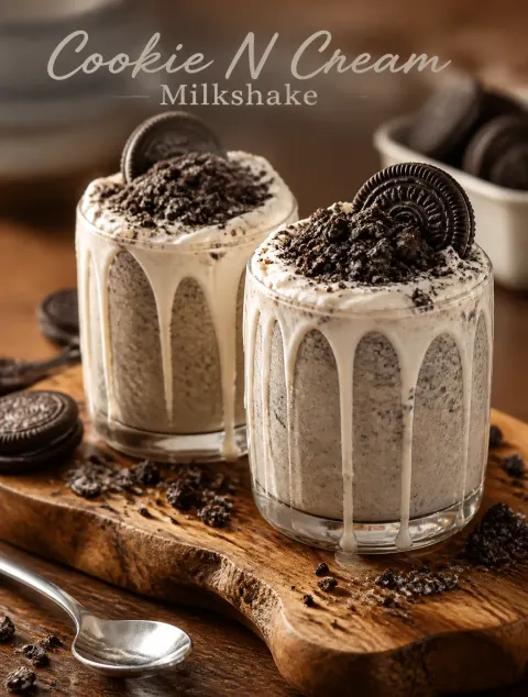 Cookie Cream Milkshake Commercial Shot