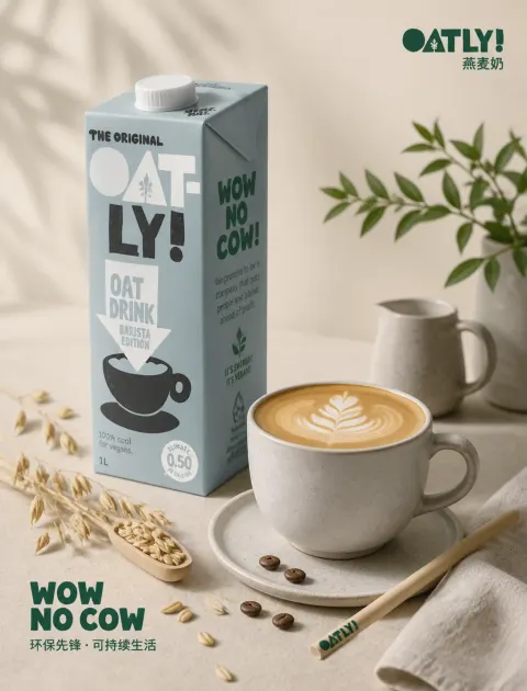 Oat Milk Nordic Visual Poster