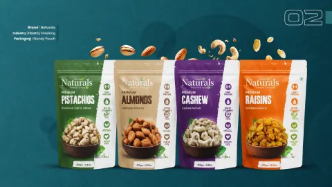 Premium Healthy Snack Packaging Design