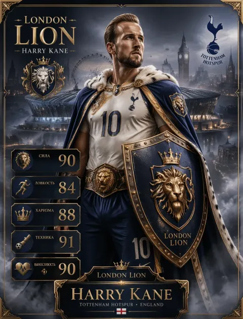 Harry Kane London Lion Card