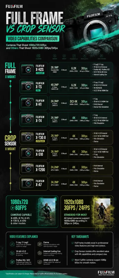 Fujifilm Camera Timeline Infographic