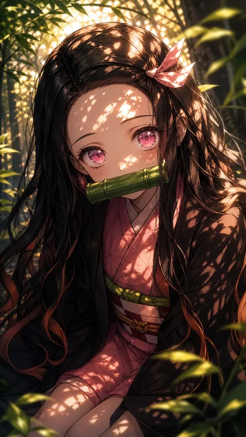 Nezuko Cinematic Anime Art