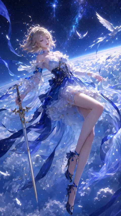 Ethereal Oriental Fantasy Goddess Render