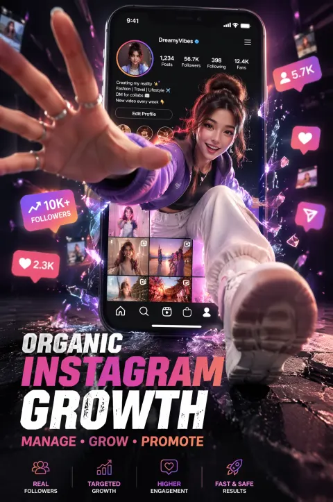 Organic Instagram Growth Poster