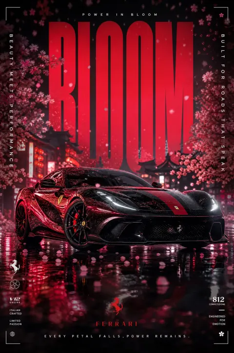 Power in Bloom: Ferrari Night