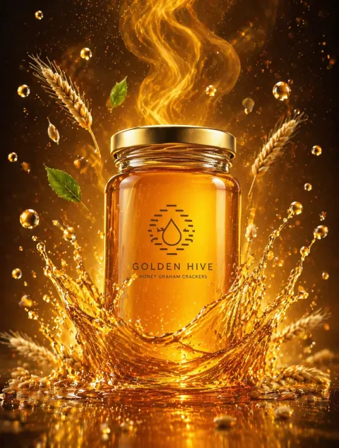 Luxury Honey Commercial Splash Photography