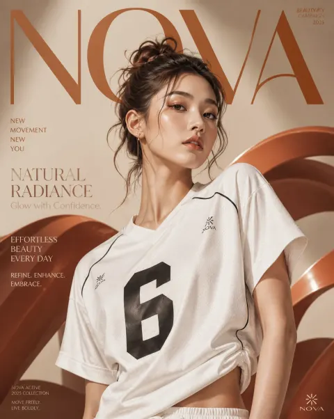 NOVA Luxury Beauty Campaign Poster