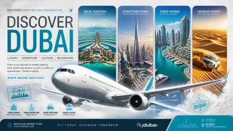 Dubai Luxury Travel Promo Poster