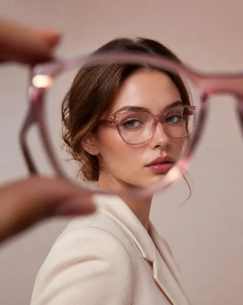 Luxury Editorial Eyewear Portrait Shot