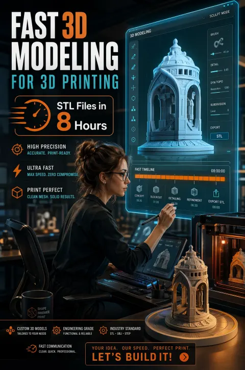 Fast 3D Modeling Print Ad
