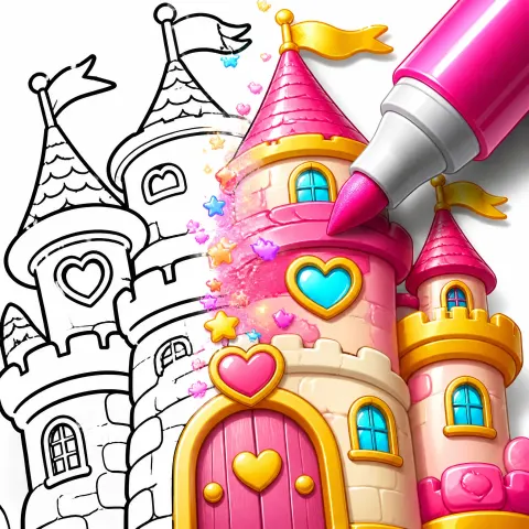 Magical Castle Coloring Transform