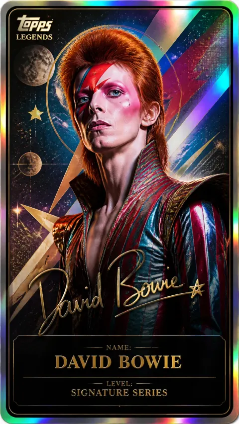 David Bowie Topps Legends Card