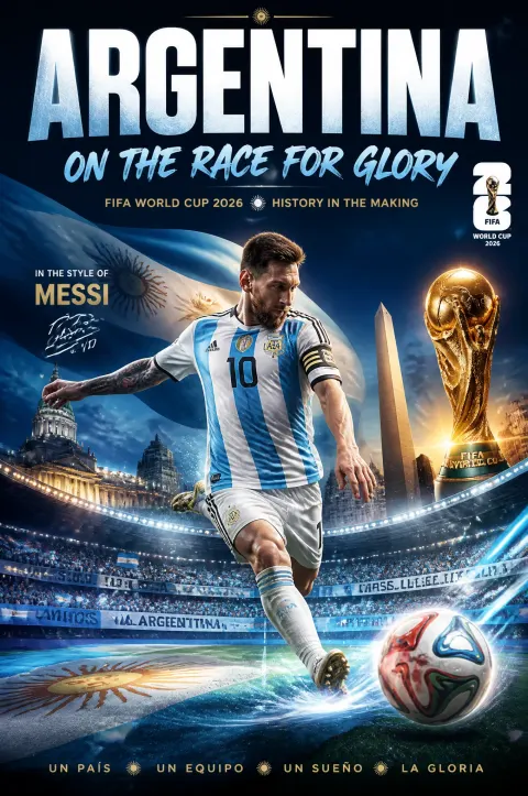 Messi 2026 World Cup Epic Poster