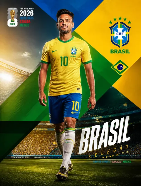 Brasil World Cup 2026 Poster