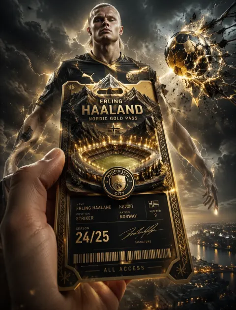 Haaland Nordic Gold Black Pass