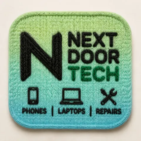 Knitted Wool Tech Logo Design