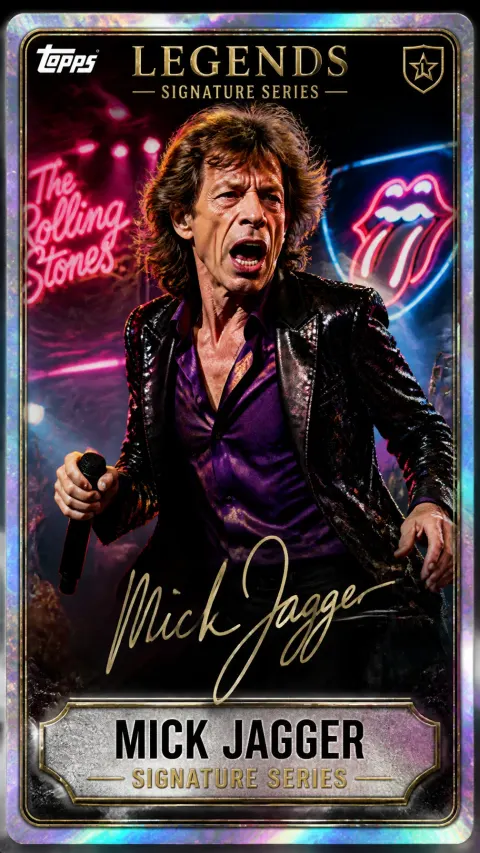 Mick Jagger Topps Legends Card