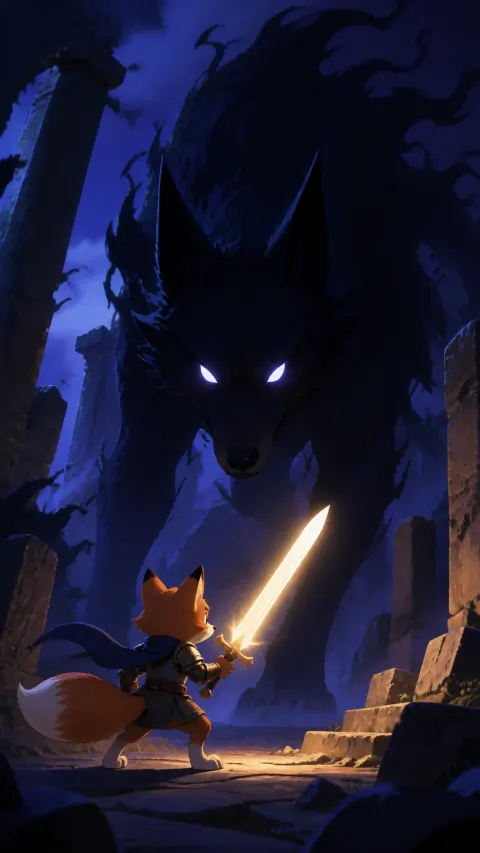 Armored Fox vs Shadow Wolf