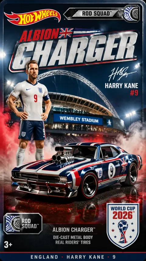 Kane Hot Wheels Albion Charger Poster