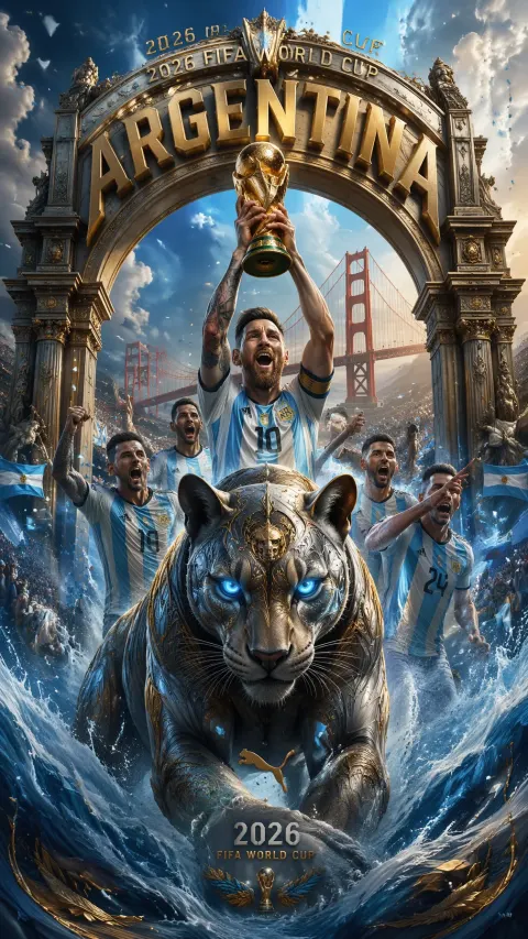 Epic Argentina 2026 World Cup Poster