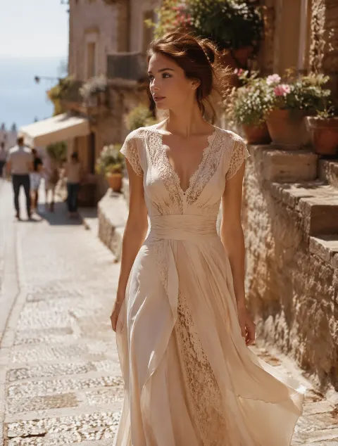 Cinematic Mediterranean Fashion Photography