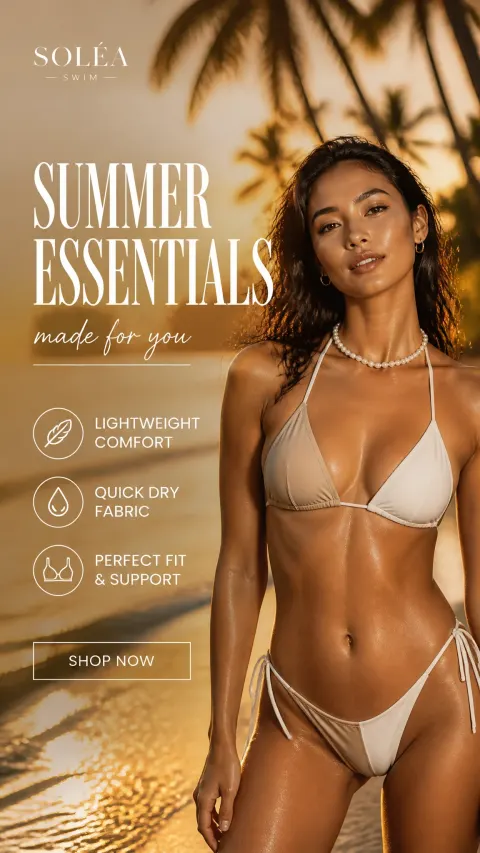 Luxury Bikini Fashion Ad