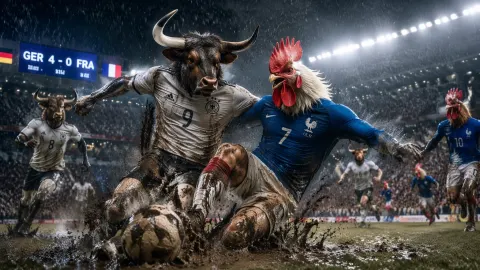Surreal Beast Football Match